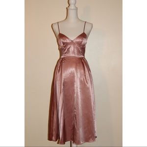 NWT Mauve Satin party H&M dress